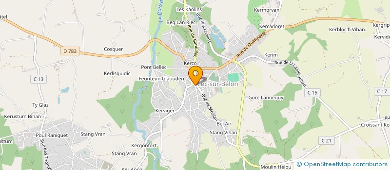 localisation de l'entreprise BERNARD  RIEC-SUR-BELON