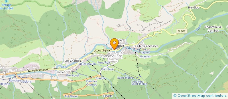 localisation de l'entreprise BERNARD AND CO  VAL-CENIS