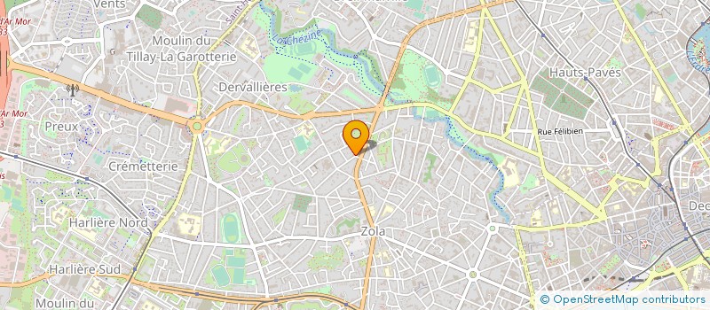 localisation de l'entreprise BERNARD ASSOCIES à NANTES