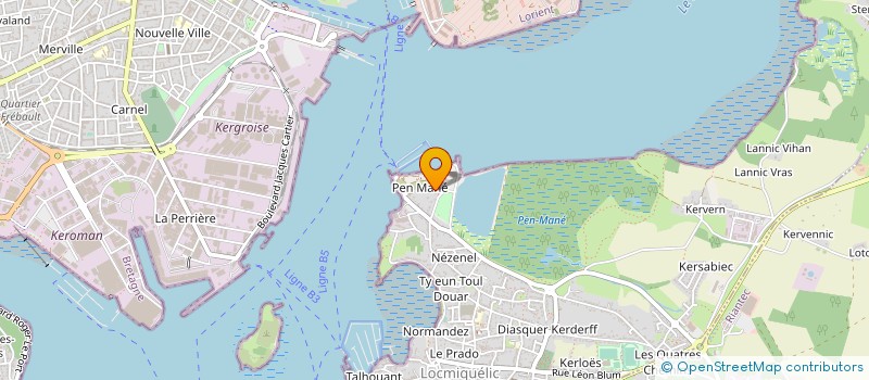 localisation de l'entreprise BERNARD ATELIERS MECANIQUES NAVALS INDUS  LOCMIQUELIC