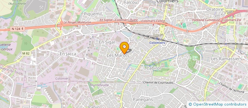 localisation de l'entreprise BERNARD BERGE à COLOMIERS