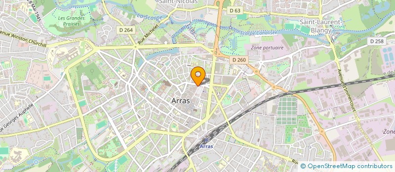 localisation de l'entreprise BERNARD BERTHE à ARRAS