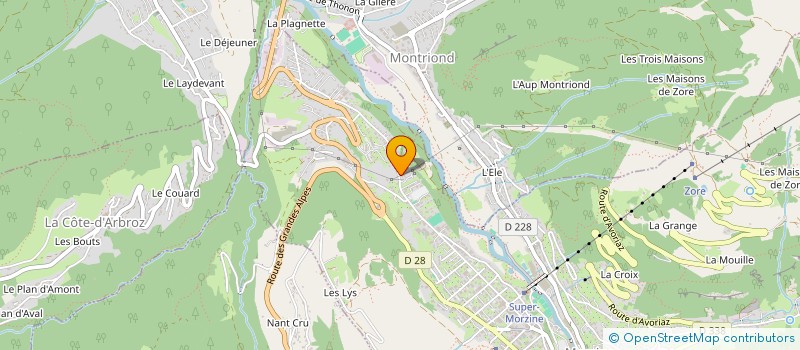 localisation de l'entreprise BERNARD BRAIZE à MORZINE