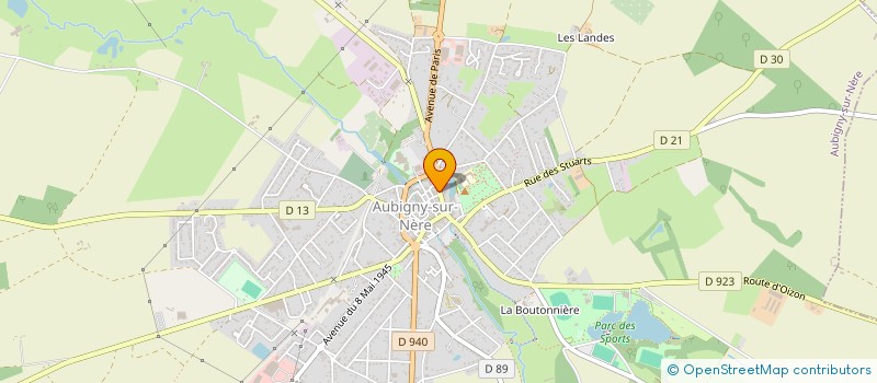 localisation de l'entreprise BERNARD BRULAIRE  AUBIGNY-SUR-NERE