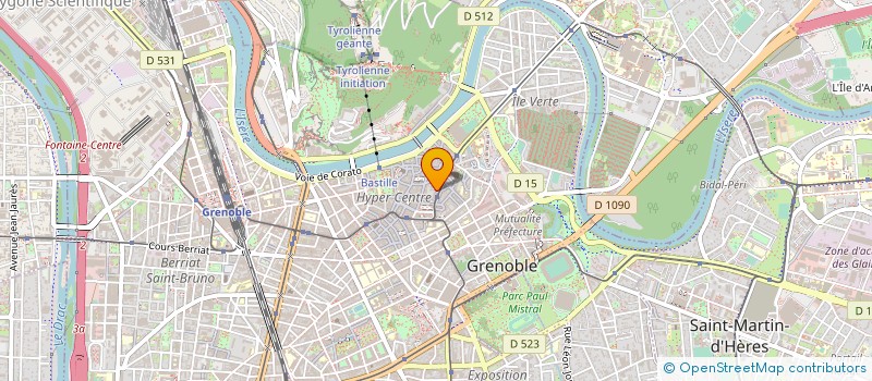 localisation de l'entreprise BERNARD BRUN VOTRE FLEURISTE à GRENOBLE