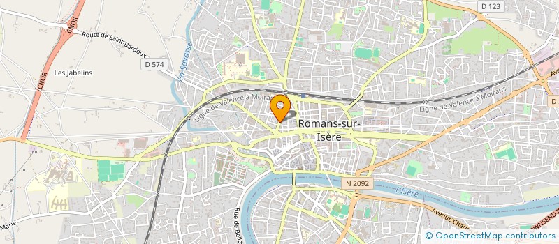localisation de l'entreprise BERNARD CAKICI à ROMANS-SUR-ISERE