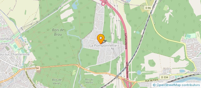 localisation de l'entreprise BERNARD CASSONET  POMPONNE