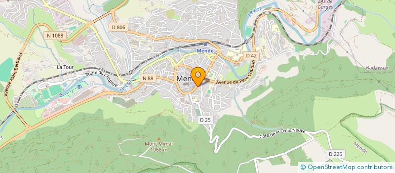 localisation de l'entreprise BERNARD CHABERT  MENDE