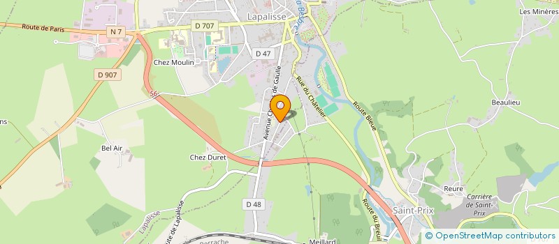 localisation de l'entreprise BERNARD CHAPPUIS SAS à LAPALISSE