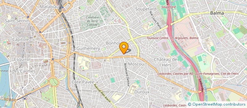 localisation de l'entreprise BERNARD CHARTIER S.A.S.U. à TOULOUSE