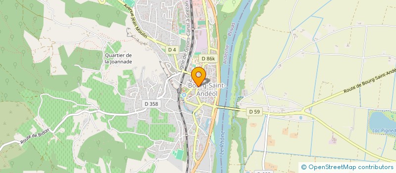 localisation de l'entreprise BERNARD & CIE  BOURG-SAINT-ANDEOL