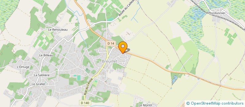 localisation de l'entreprise BERNARD&CO  BREUILLET