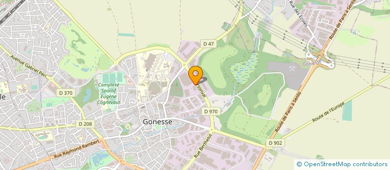 localisation de l'entreprise BERNARD CONTROLS à GONESSE