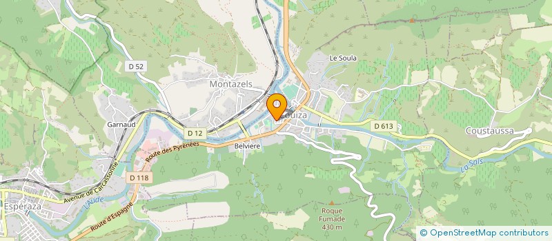 localisation de l'entreprise BERNARD CROS COMMERCE DE BESTIAUX  FOURTOU