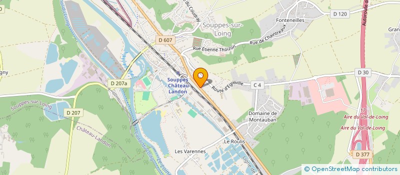 localisation de l'entreprise BERNARD DE CLAIRVAUX  SOUPPES-SUR-LOING