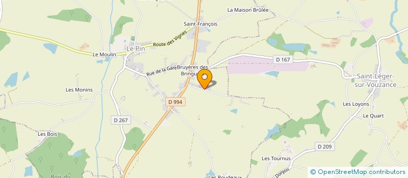 localisation de l'entreprise BERNARD DECERLE SARL à LE PIN