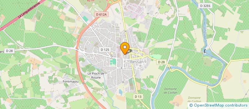 localisation de l'entreprise BERNARD DOMINIQUE  BESSAN
