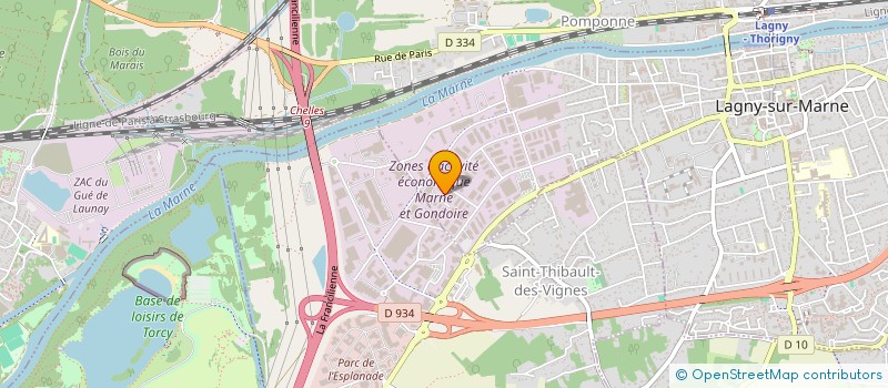 localisation de l'entreprise BERNARD DUBOIS SAS à LAGNY-SUR-MARNE