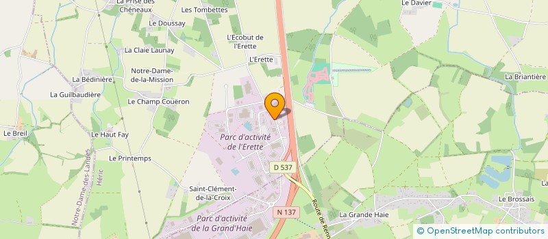 localisation de l'entreprise BERNARD DUFAY  HERIC