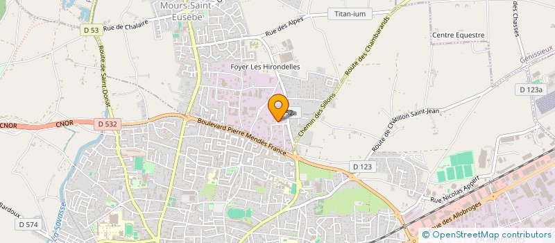 localisation de l'entreprise BERNARD EMILIEN MAINTENANCE INDUSTRIELLE  MOURS-SAINT-EUSEBE