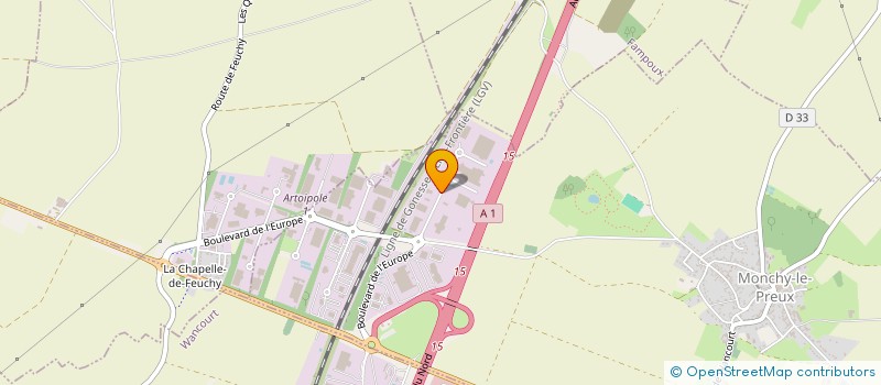 localisation de l'entreprise BERNARD ET BERNARD AUXILIAIRES  MONCHY-LE-PREUX