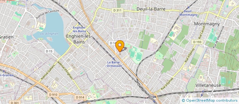 localisation de l'entreprise BERNARD ET COURVOISIER à DEUIL-LA-BARRE