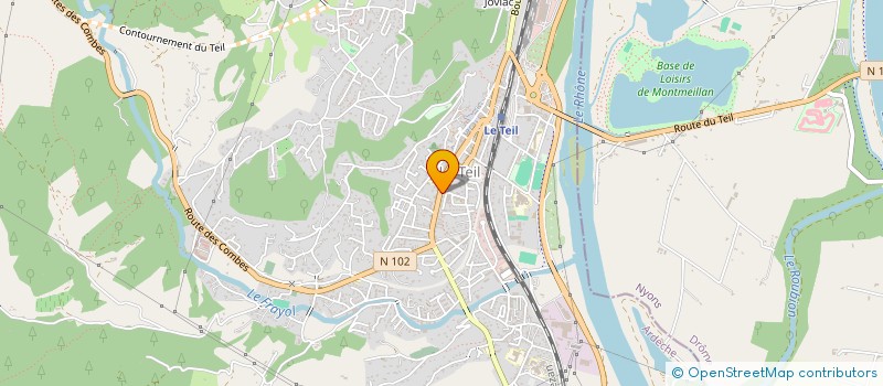 localisation de l'entreprise BERNARD ET FILLES à LE TEIL