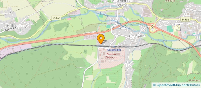localisation de l'entreprise BERNARD ET HELENE  GRESSWILLER