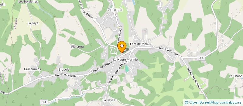 localisation de l'entreprise BERNARD ET ROUSSARIE à MARSAC SUR L'ISLE