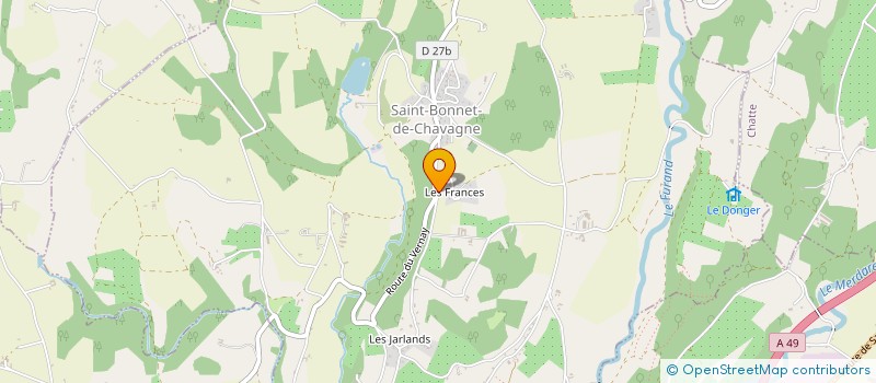 localisation de l'entreprise BERNARD FAMILY  SAINT-BONNET-DE-CHAVAGNE