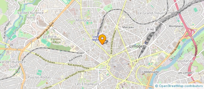 localisation de l'entreprise BERNARD FOUCHER - MEDIATION à LIMOGES