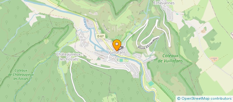 localisation de l'entreprise BERNARD FREDERIC  VUILLAFANS