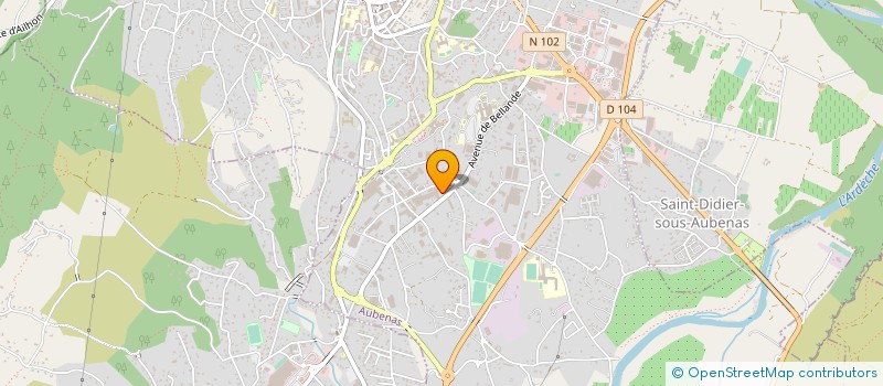 localisation de l'entreprise BERNARD GASCON à AUBENAS