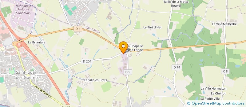localisation de l'entreprise BERNARD HOUSSON à SAINT-JOUAN-DES-GUERETS