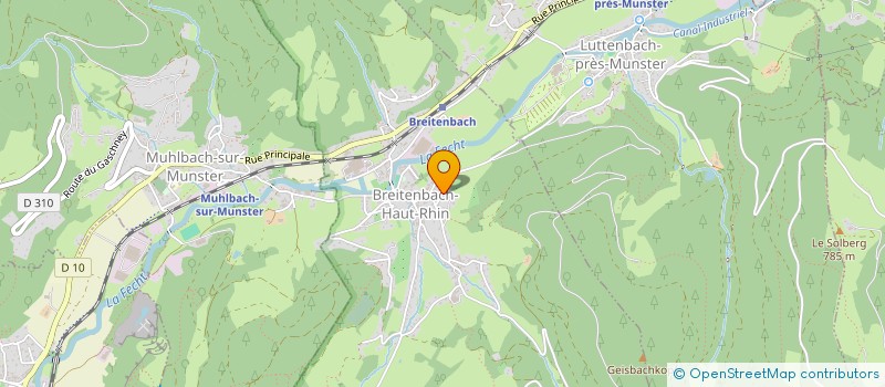localisation de l'entreprise BERNARD HUCK à BREITENBACH-HAUT-RHIN