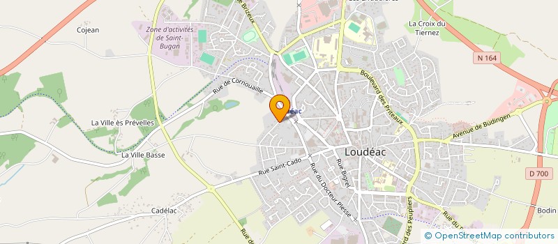 localisation de l'entreprise BERNARD IMMOBILIER à LOUDEAC