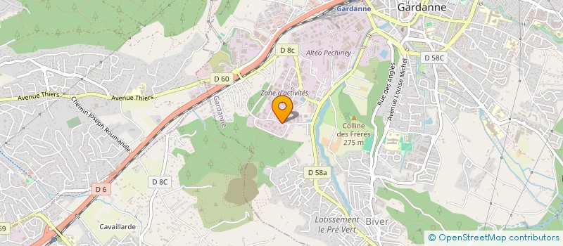 localisation de l'entreprise BERNARD INFORMATIQUE MAINTENANCE  GARDANNE