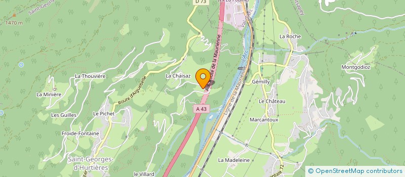 localisation de l'entreprise BERNARD JEANNOLIN  SAINT-PIERRE-DE-BELLEVILLE