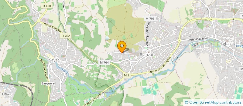 localisation de l'entreprise BERNARD & LAFAGE  BLANZAT