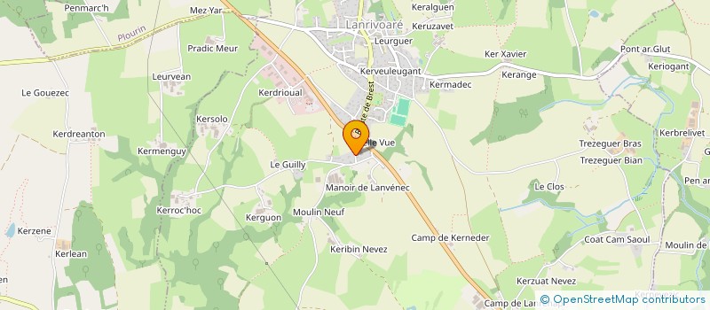 localisation de l'entreprise BERNARD LE GALL  LANRIVOARE