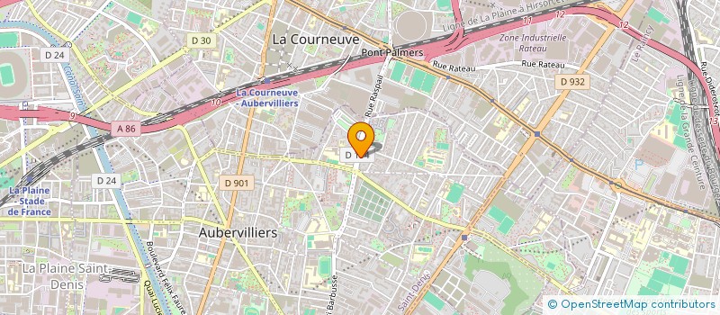 localisation de l'entreprise BERNARD LEPLAT à AUBERVILLIERS