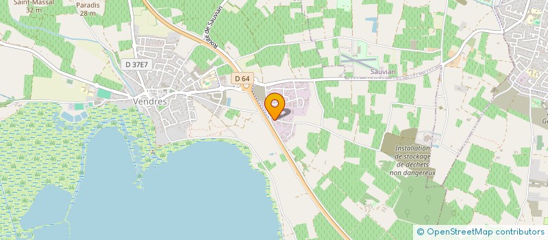 localisation de l'entreprise BERNARD METGE  VENDRES