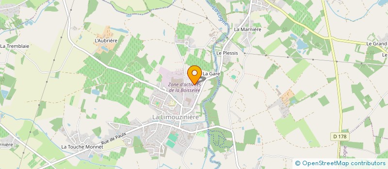 localisation de l'entreprise BERNARD MICHAUD ET SES FILS  LA LIMOUZINIERE