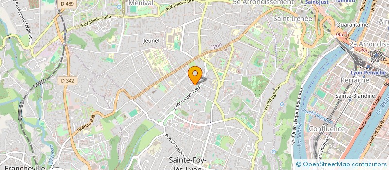 localisation de l'entreprise BERNARD MORVILLE  SAINTE-FOY-LES-LYON