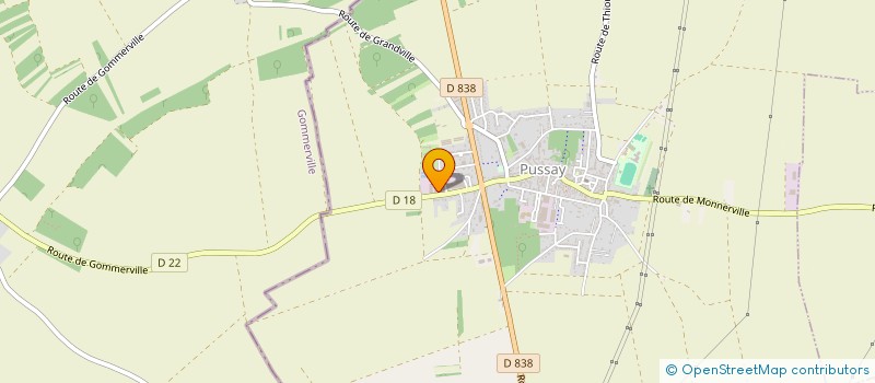 localisation de l'entreprise BERNARD MOTOCULTURE à PUSSAY