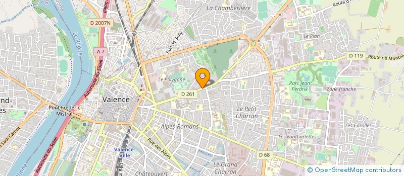 localisation de l'entreprise BERNARD MOURET à VALENCE