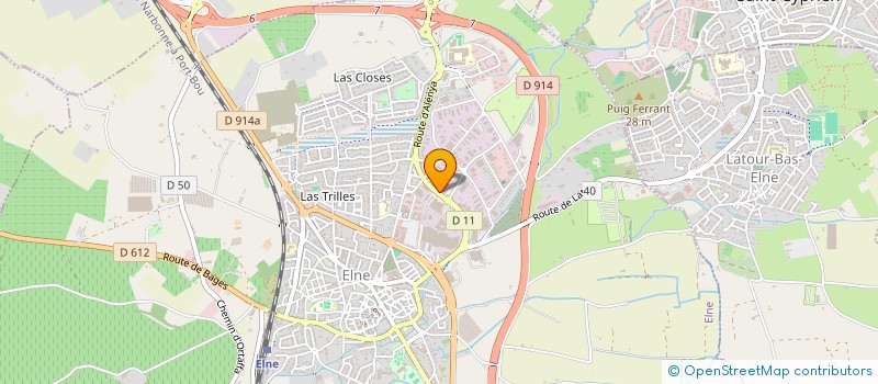 localisation de l'entreprise BERNARD-NATHA à ELNE