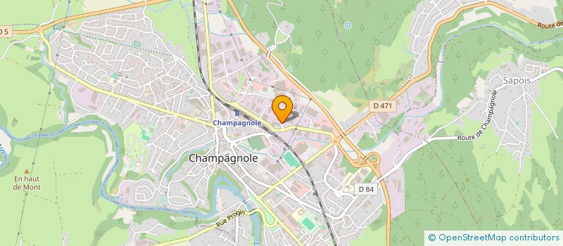 localisation de l'entreprise BERNARD OR  CHAMPAGNOLE