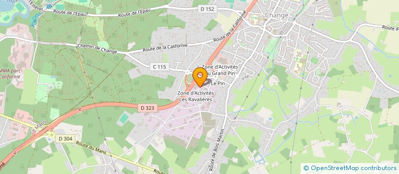 localisation de l'entreprise BERNARD PAPIN à CHANGE