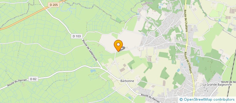 localisation de l'entreprise BERNARD PAYSAGES à SOULLANS